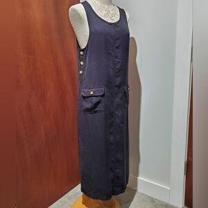 Talbots Black Jumper With Pockets, Small PETITE